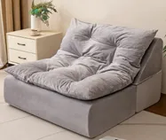 Modular Sectional Foam Sofa Foam Sofa For Small Spaces Comfy Sofas Couch Recliner Small Sofas For Living Room, Bedroom, Apartment (grey)