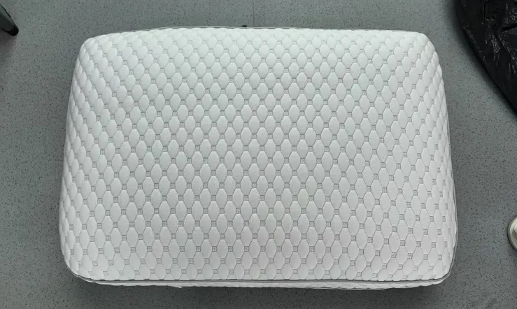 Memory Foam Pillow – Standard Size –  Medium Plush Feel – Neck & Shoulder Support – For Back, Side, & Stomach Sleepers