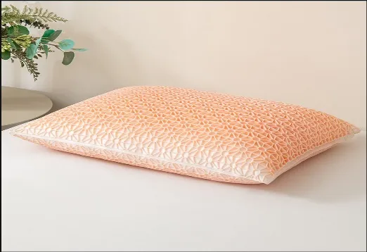 Pink Cloud Shredded Memory Foam Pillow Fluffy Silicone Cover